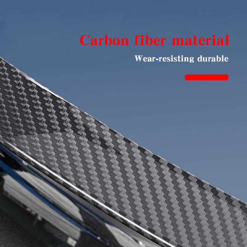 Arcoche Tesla Model 3 & Y Real Carbon Fiber-Glossy Fiber custom-cut specifically for model 3&Y, based on the original vehicle, and perfectly fits its body Made of light weight and sturdy ABS Material