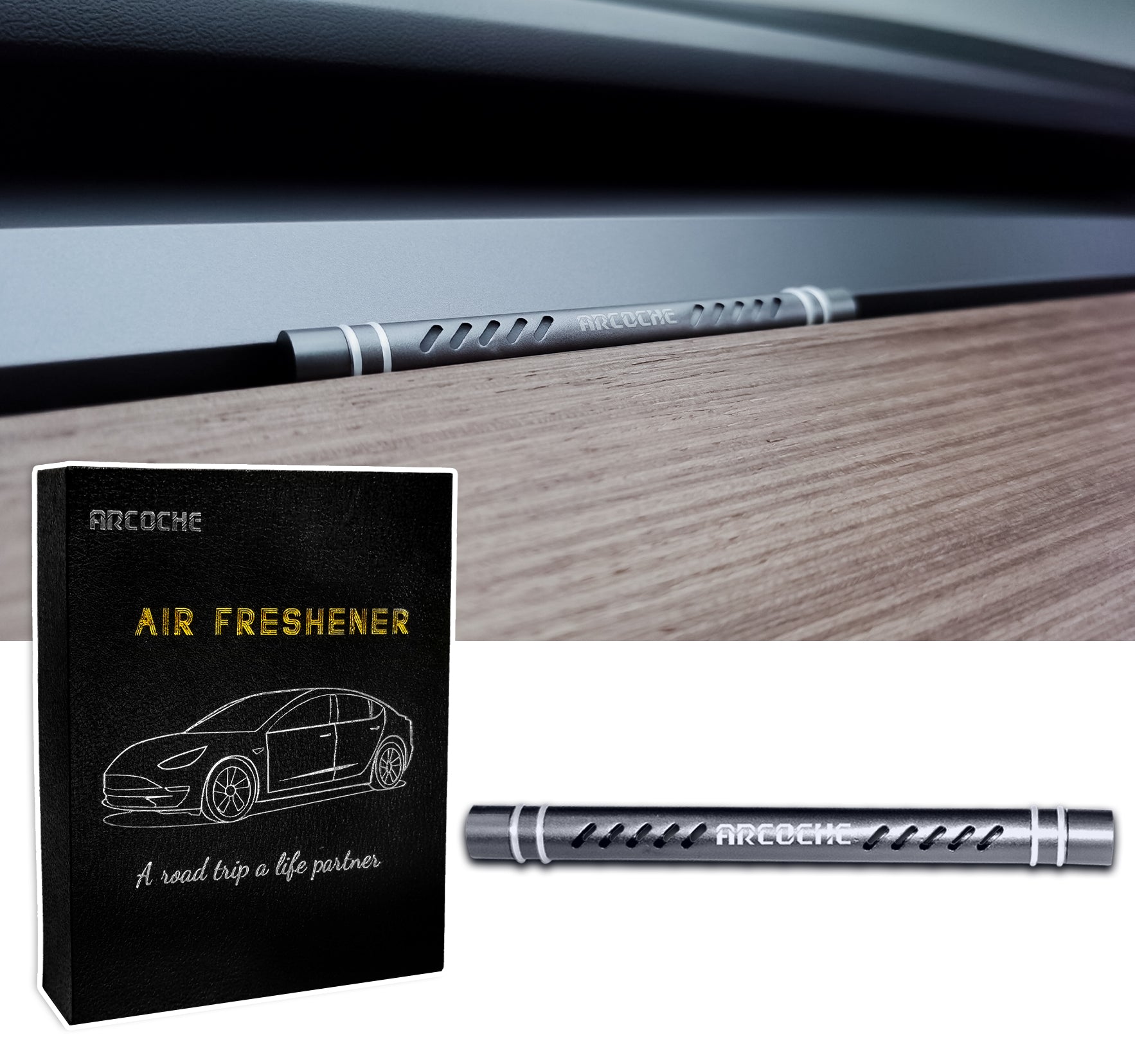 Car Fragrance Diffuser for Tesla Model 3 Model Y 2017-2024 Wood