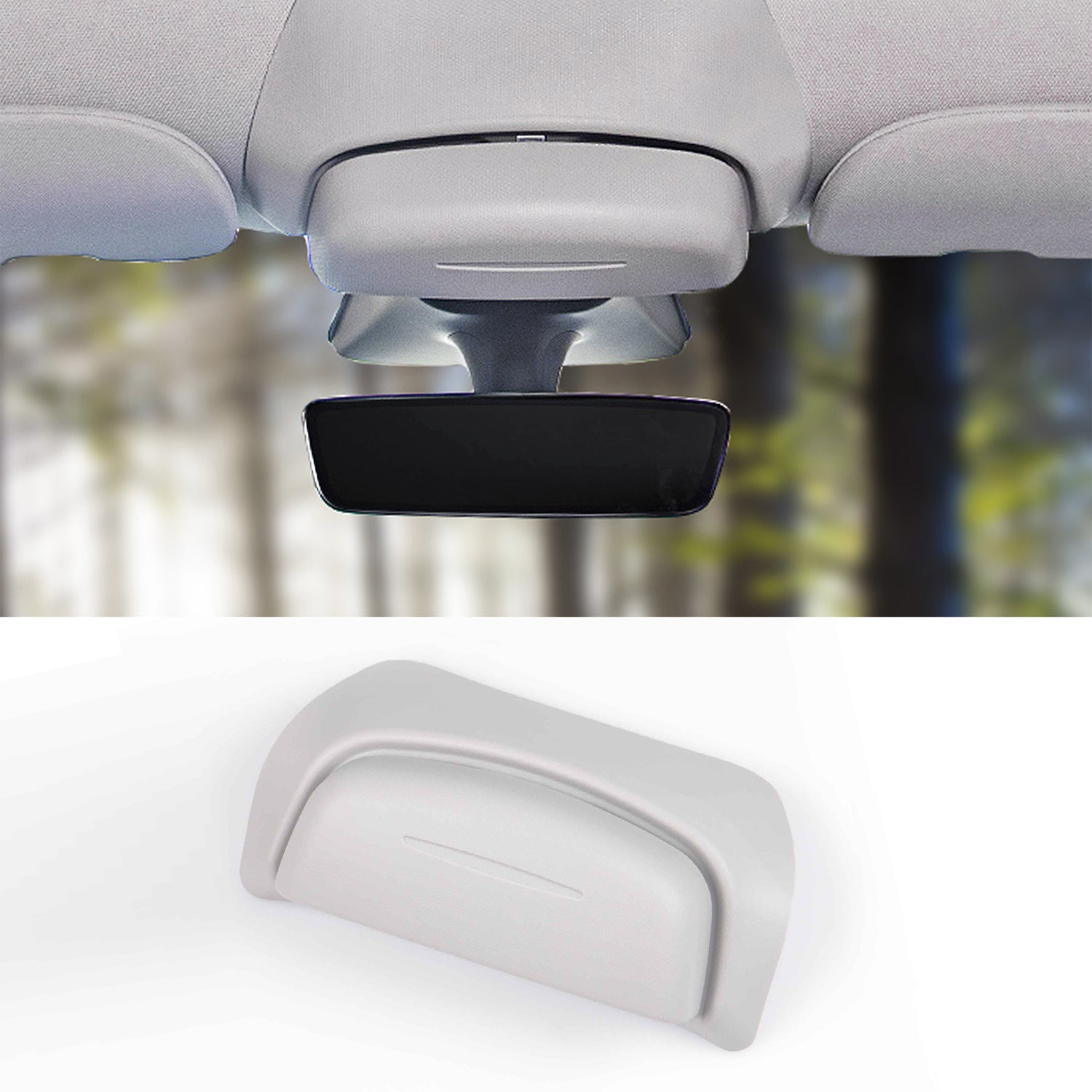 Car Seat Gap Organizer - Adhesive Storage Trays For Tesla Model Y/3 Sunglasses & Phones