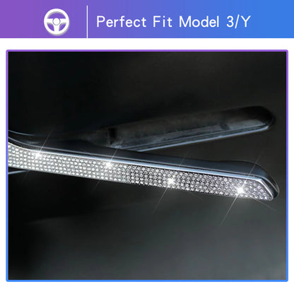 door handle covers stickers protect bling crystal rhinestone tesla model 3 Y car 2022 2023 2021 2020 2019 s3xy arcoche accessories accessory aftermarket price Vehicles standard long range performance sr+ electric car rwd ev interior exterior diy decoration price elon musk must have black white red blue 5 7 seats seat