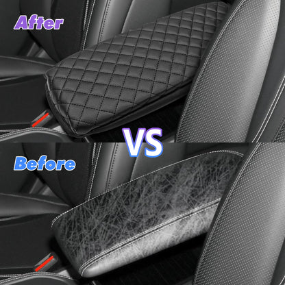 mustang mach e center console armrest cover pu leather pad black arcoche accessories accessory aftermarket price Vehicles car ev interior exterior diy decoration price must have