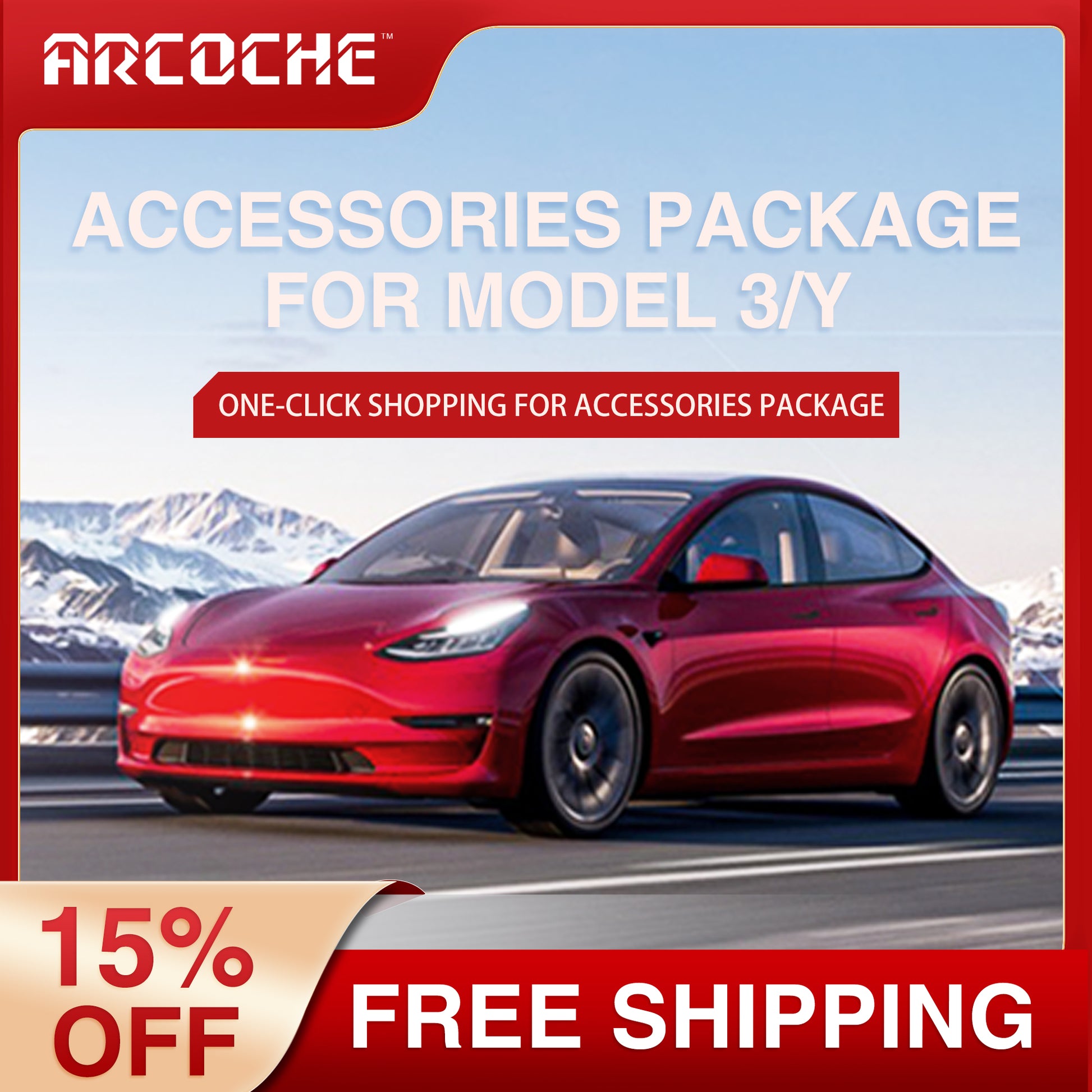 Car Accessories Sets applicable to Model Y/3 Owners – Arcoche