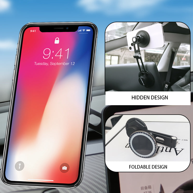 Phone Holder with Magsafe for Tesla Model Y & 3 Foldaway Mount – Arcoche