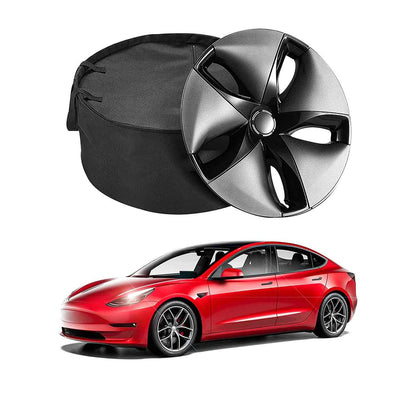 tesla model 3 car 2022 2023 2021 2020 2019 2018 2017 2016 s3xy arcoche accessories accessory 18 19 20 inch aero wheel cover covers storage bag aftermarket price standard long range performance sr+ electric car rwd ev interior exterior diy decoration price elon musk must have black white red blue 5 7 seats seat